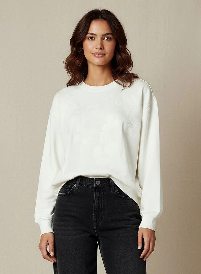 2Xtremz 2Xtremz Regular Fit Sweatshirt with Embroidery