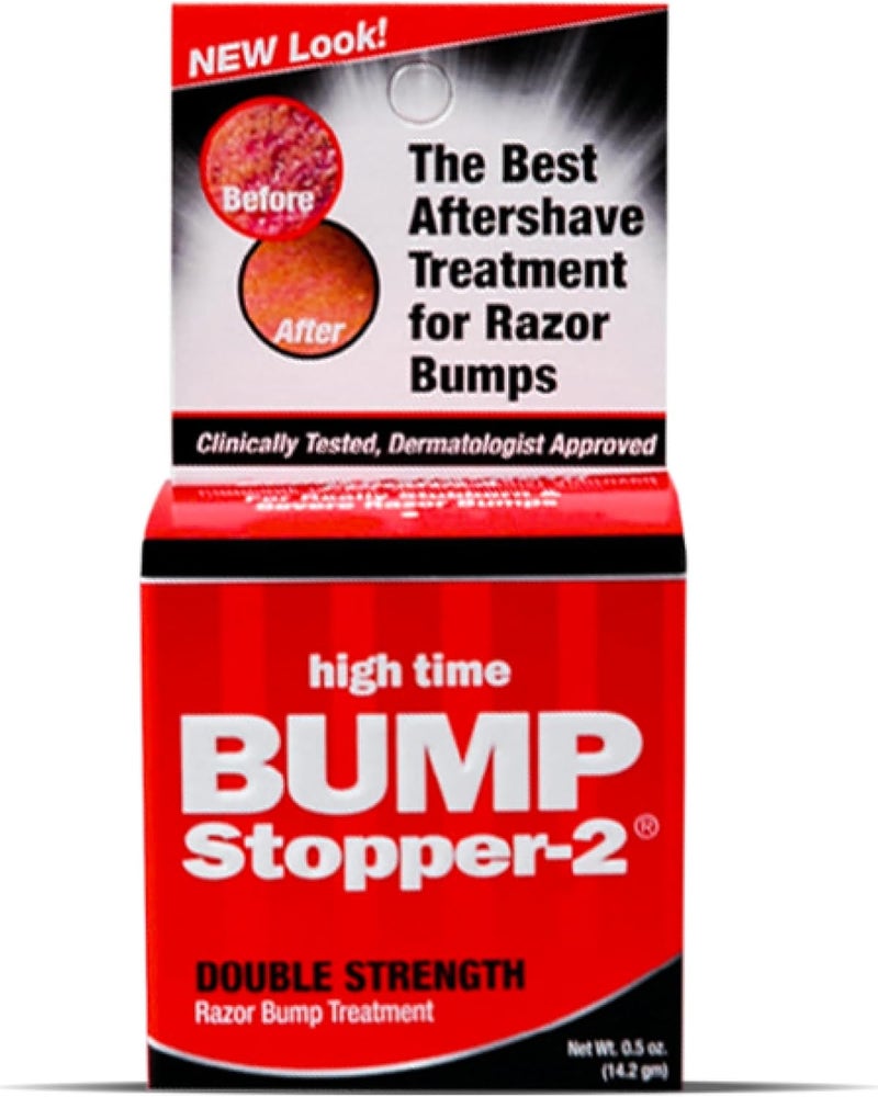 Bump Stopper 2 Double Strength Razor Bump Treatment | Formulated to Relieve Razor Burn | Eliminates Ingrown Hairs | Aftershave For Men - 0.5 OZ
