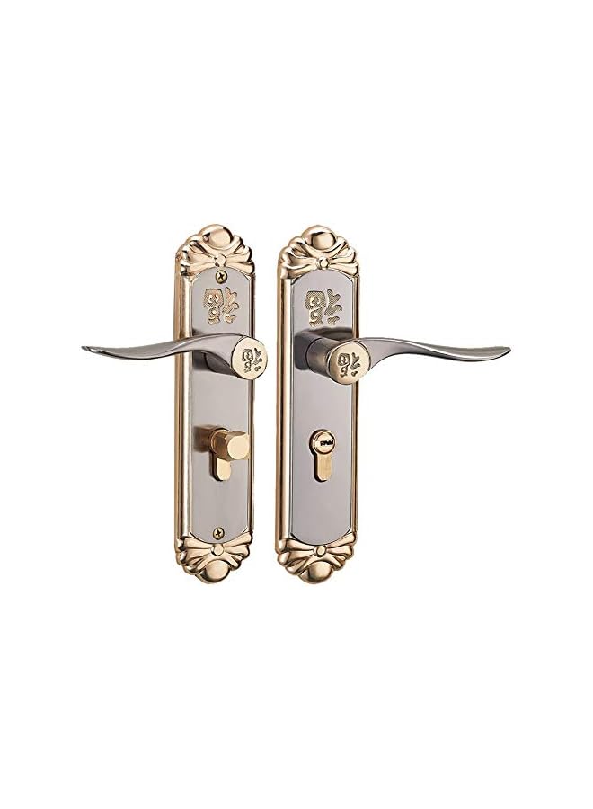 promass Anti-Collision Indoor Handle Door Lock, Handle Door Lock, Zinc Alloy Office Home for Wooden Door Bedroom Door - Image 2