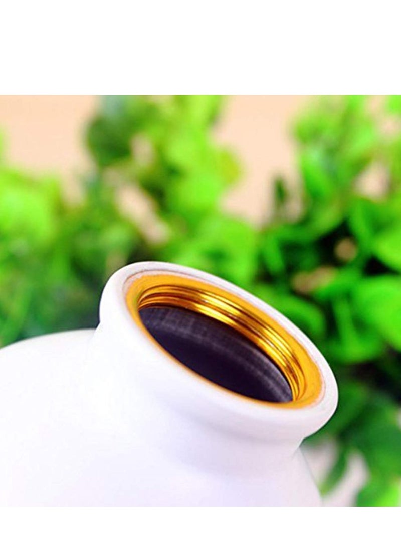 حكاية شمعة زجاجة مياه من الألومنيوم ، زجاجة شرب لكرة القدم بطبعة تصميم "Harry potter I'd rather be at Hogwarts" بلون أبيض - Image 2