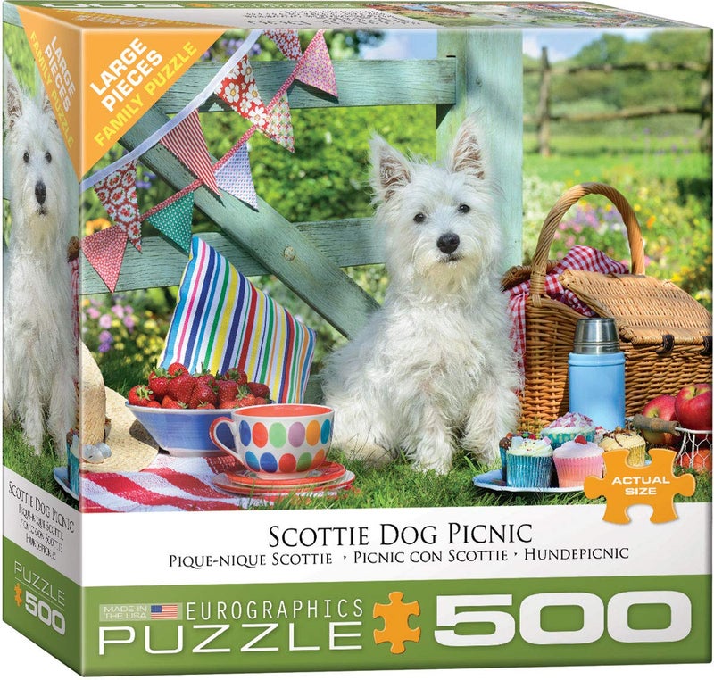 eurographics Scottie Dog Picnic Puzzle - Image 1