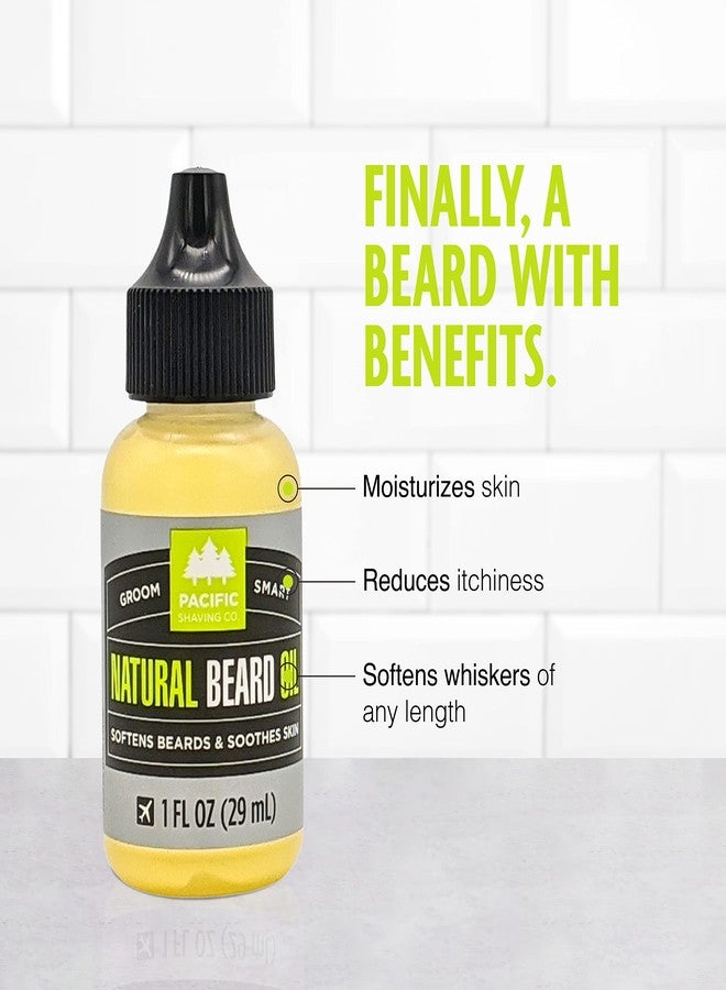 Pacific Shaving Company Natural Beard Oil - Beard Moisturizer & Conditioner for Men - Grooming Oil to Reduce Itchiness & Soothe Skin(1 Fl Oz) - Image 2