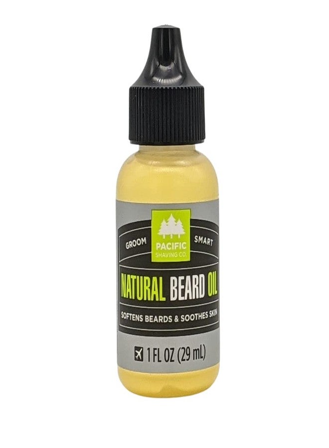 Pacific Shaving Company Natural Beard Oil - Beard Moisturizer & Conditioner for Men - Grooming Oil to Reduce Itchiness & Soothe Skin(1 Fl Oz) - Image 1