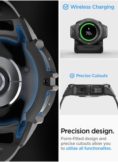Spigen Rugged Armor PRO for Samsung Galaxy Watch 6 Classic 47mm Case Cover with Band - Black  - Image 3
