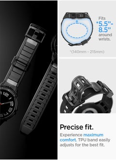 Spigen Rugged Armor PRO for Samsung Galaxy Watch 6 Classic 47mm Case Cover with Band - Black  - Image 4