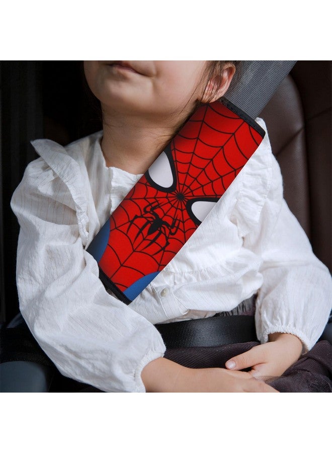 YR Seat Belt Cover for Kids, Soft Comfort Seat Belt Cushion for Children, Cute Cartoon Pattern Car Seat Belt Pads Cover for Girls and Boys, 1 Pack (Cartoon Spider) - Image 2