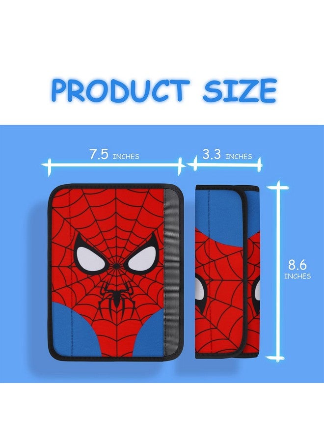 YR Seat Belt Cover for Kids, Soft Comfort Seat Belt Cushion for Children, Cute Cartoon Pattern Car Seat Belt Pads Cover for Girls and Boys, 1 Pack (Cartoon Spider) - Image 4