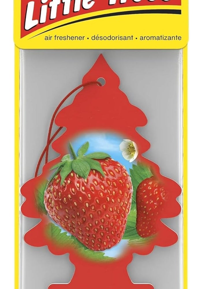 Little Trees ليتل تريز معطر هواء للسيارة 32012 - 3 عبوات - فراولة - Image 2
