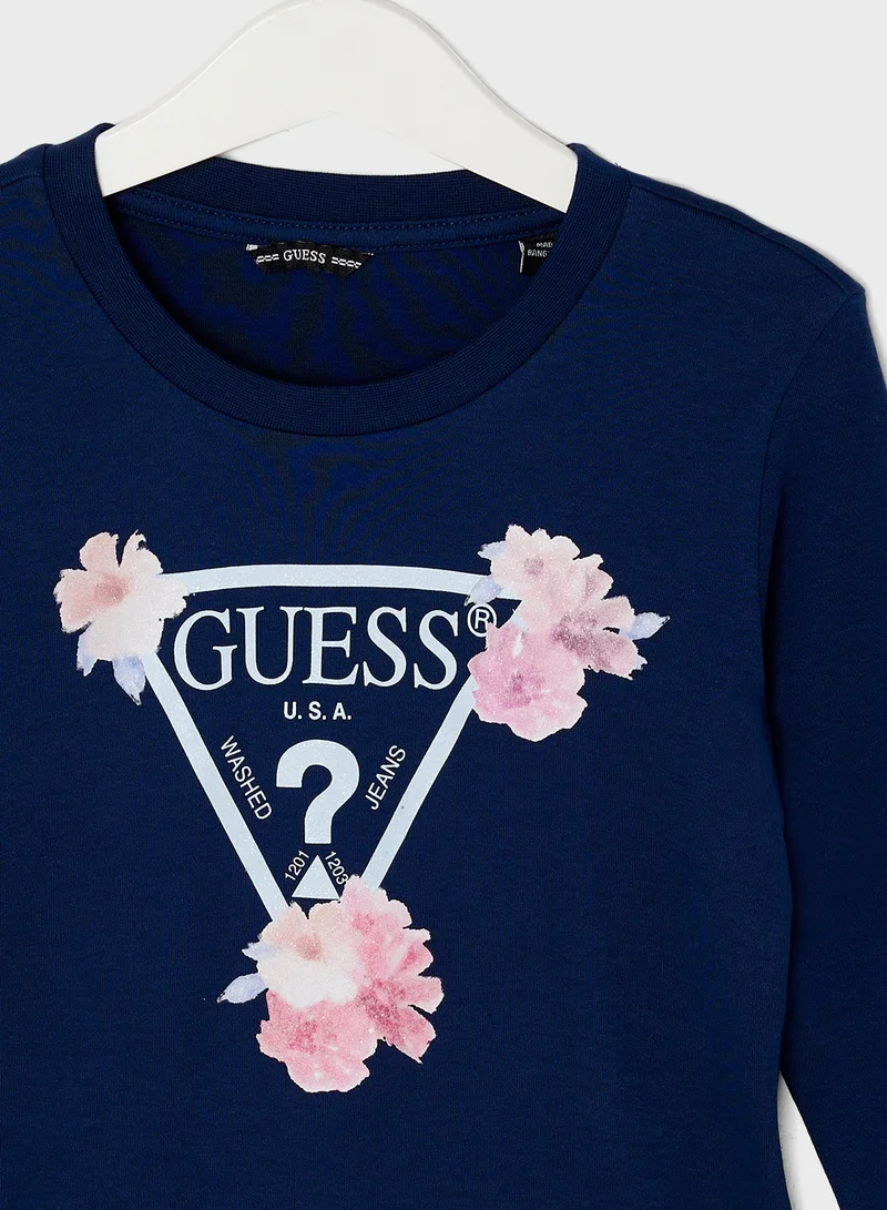GUESS Floral Graphic T-Shirt Dress