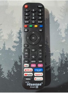 Hisense Hisense Smart TV Remote Control Works With All Hisense TV LED LCD Plasma | Smart TV Remote Control For Hisense with Netflix Prime Video YouTube Rakuten TV & Freeview Play Key Buttons  - Image 1