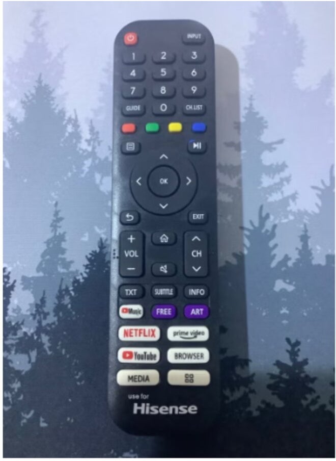 Hisense - Hisense Smart TV Remote Control Works With All Hisense TV LED LCD Plasma | Smart TV Remote Control For Hisense with Netflix Prime Video YouTube Rakuten TV & Freeview Play Key Buttons - Image 1
