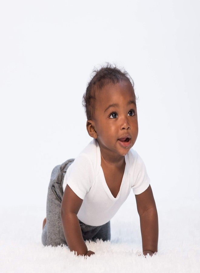 Lamaze Organic Baby Baby Unisex Short Sleeve Cotton Bodysuit, Snap Closure, White, 18 Months - Image 5