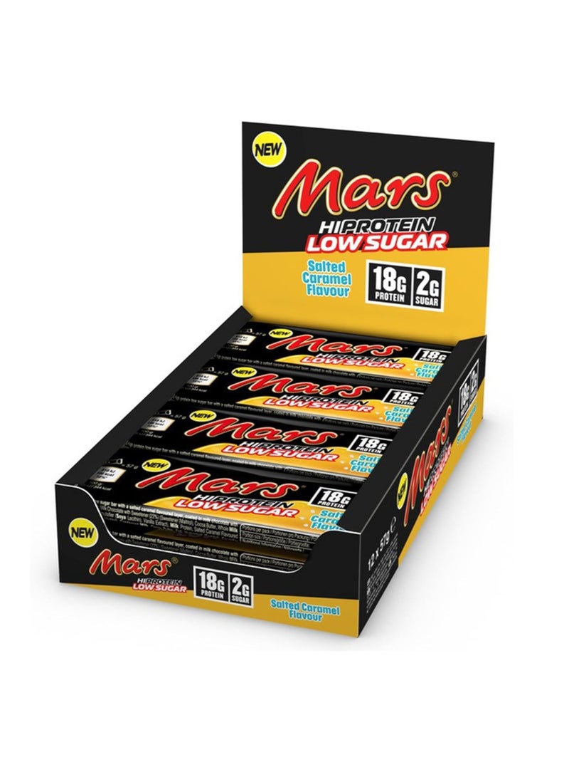 Mars High Protein Low Sugar Bar Salted Caramel 57g Pack of 12 - Image 1