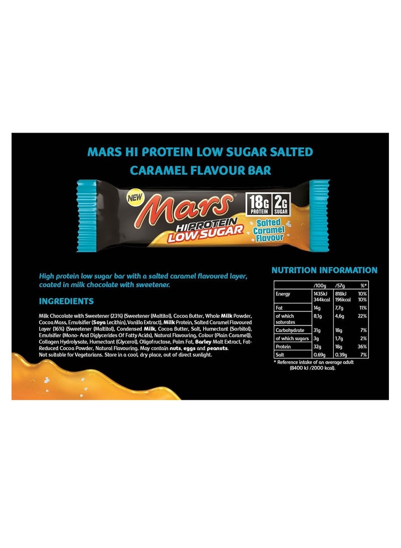 Mars High Protein Low Sugar Bar Salted Caramel 57g Pack of 12 - Image 3