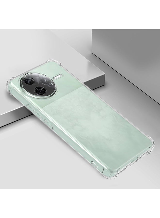 TEXEEM Case for Poco F7 Ultra, Crystal Clear Shockproof Transparent Soft TPU Bumper Cover with 4-Corner Airbag Protection, Anti-Yellowing Anti-Scratch Slim Phone Case - Image 4