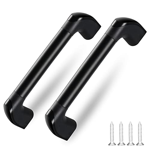 ESUDNT RV Grab Handle, Aluminum Automotive Entry Door Assist Bar for Camper, Trailer, Truck, Cargo Trailer, Boat (2 Pack,Black) - Image 1