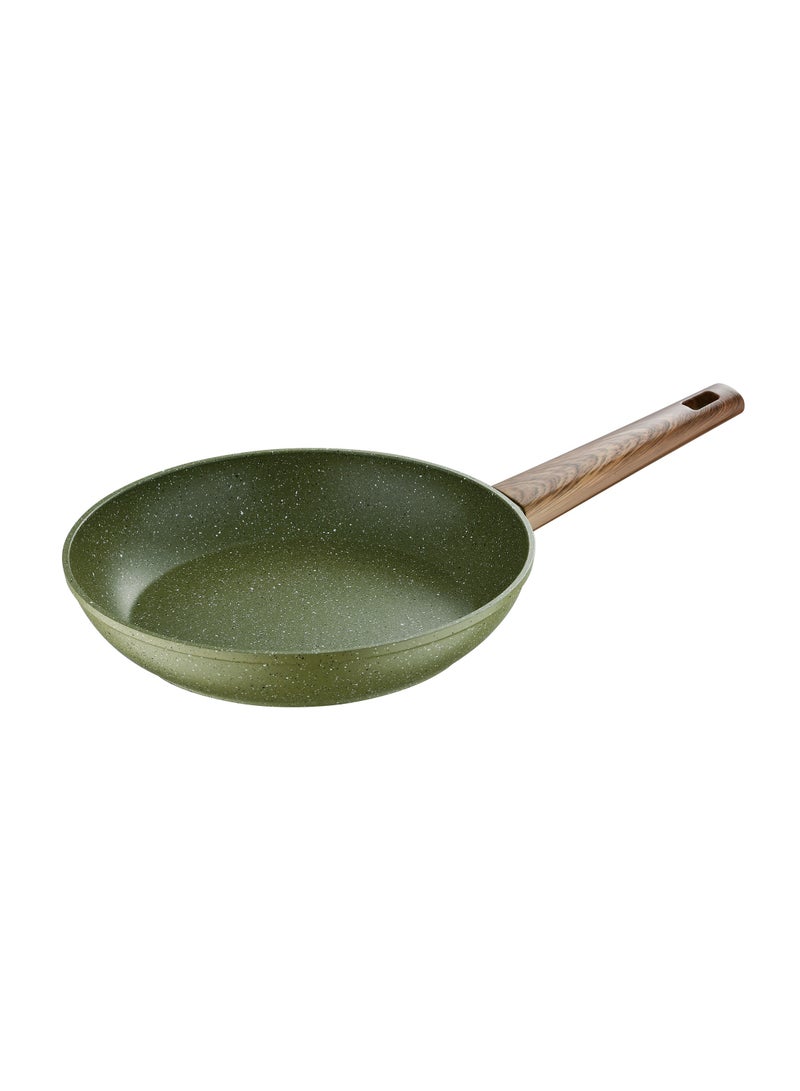 BERGNER ACADIA FORGED ALUMINUM  FRYPAN 24X4.80CM WITH  INDUCTION BOTTOM, GREEN COLOR, BG56231GR  - Image 1