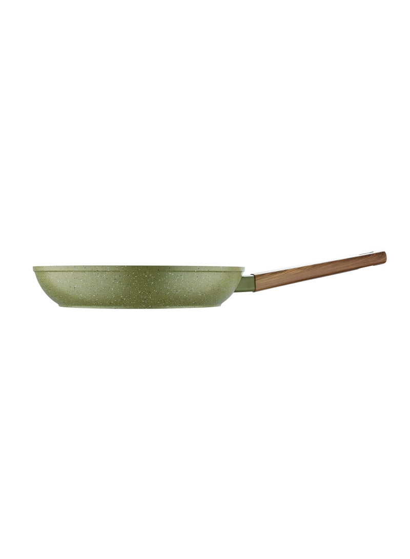 BERGNER ACADIA FORGED ALUMINUM  FRYPAN 24X4.80CM WITH  INDUCTION BOTTOM, GREEN COLOR, BG56231GR  - Image 2