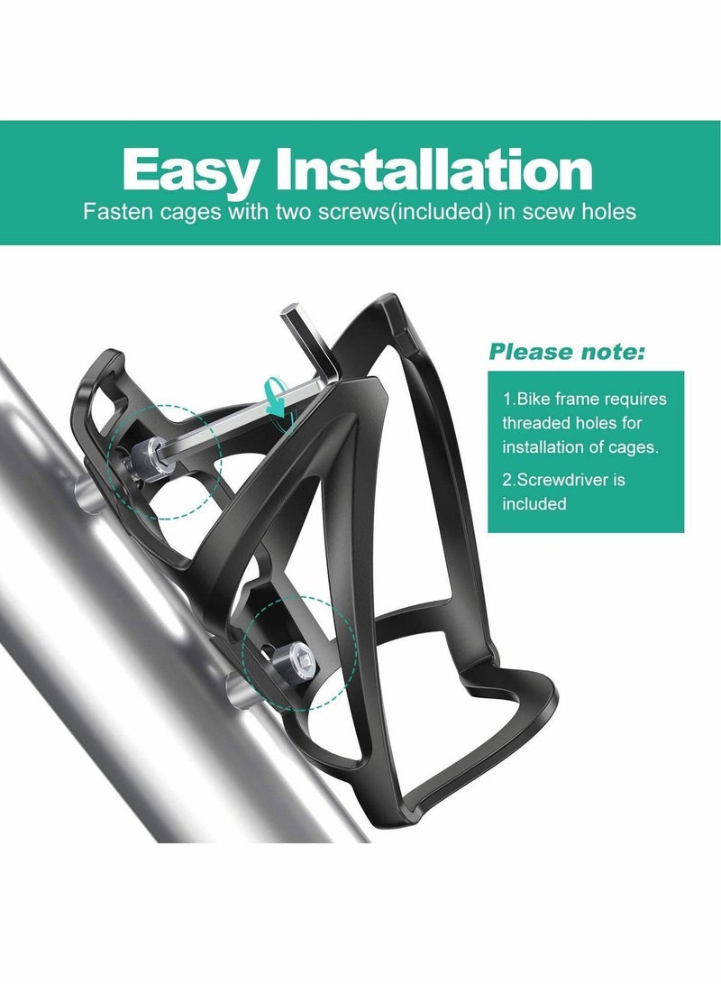 Y&D Bike Bottle Holder, Premium Bicycle Water Holder Cage Bracket Fit 650-750ML with Secure Screw Mounting, Perfect - Image 2