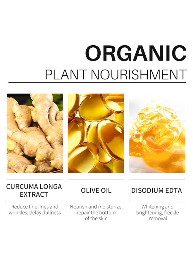 روبيريل قناع طين الكركم ، مع فيتامين C & الصبار ، تبدو البشرة مشرقة بشكل واضح ، وتفتيح البشرة ، وتزيل حب الشباب ، وتبييض ، وتفتيح البقع 50 جم - Image 3