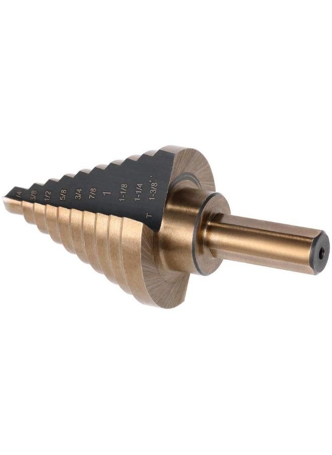 Generic - 5-Piece High Speed Steel Step Drill Bit Set Yellow 15.00x4.00x11.00cm - Image 1