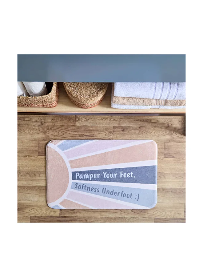 Home Box Aurora Sara Foam Printed Bath Mat 75 x 45 cm