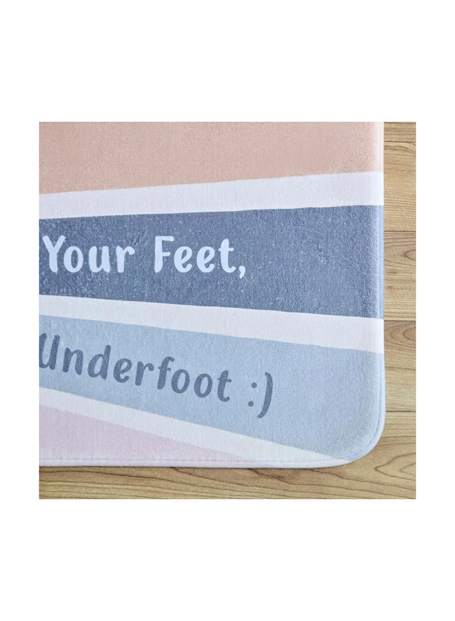 Home Box Aurora Sara Foam Printed Bath Mat 75 x 45 cm