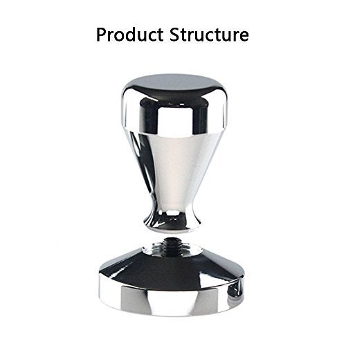 SWETON Stainless Steel Coffee Tamper Barista Espresso Tamper 49mm Base Coffee Bean Press - Image 3