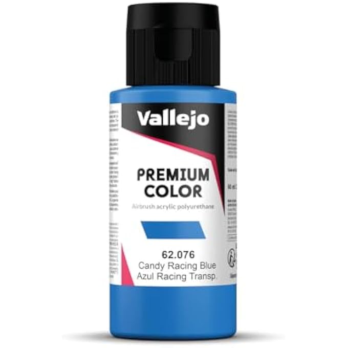 Vallejo PREMIUM COLOR 60 ML PAINT - CANDY RACING BLUE - Image 1