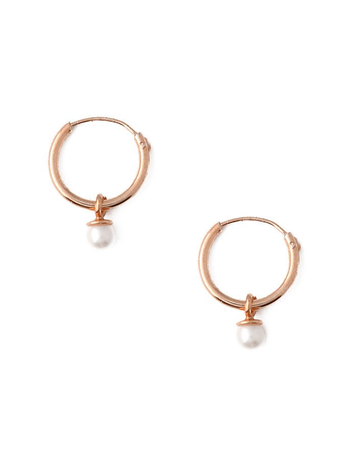 ORELIA LONDON Pearl Drop Micro Hoop  - Image 1