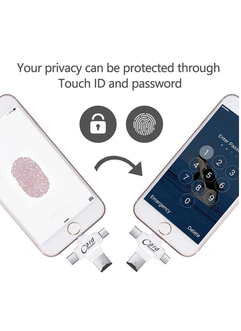 ELTRAZONE 4in1 Stylish Micro USB Type C OTG TF Card Reader for IOS iPhone Android Samsung - Image 5