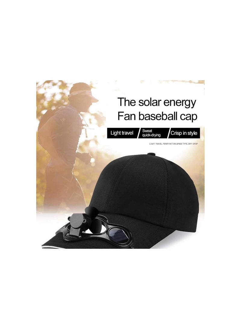 GGOOT Baseball Cap, with Solar Powered Fan, Adjustable Velcro, Summer Breathable Sunscreen Hat for Outdoor Sports Camping Fishing Hiking  - Image 3