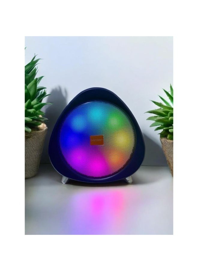 ST-L031 LED Bluetooth Speaker with RGB Lights, Wireless Portable Music Player, Navy - Image 2