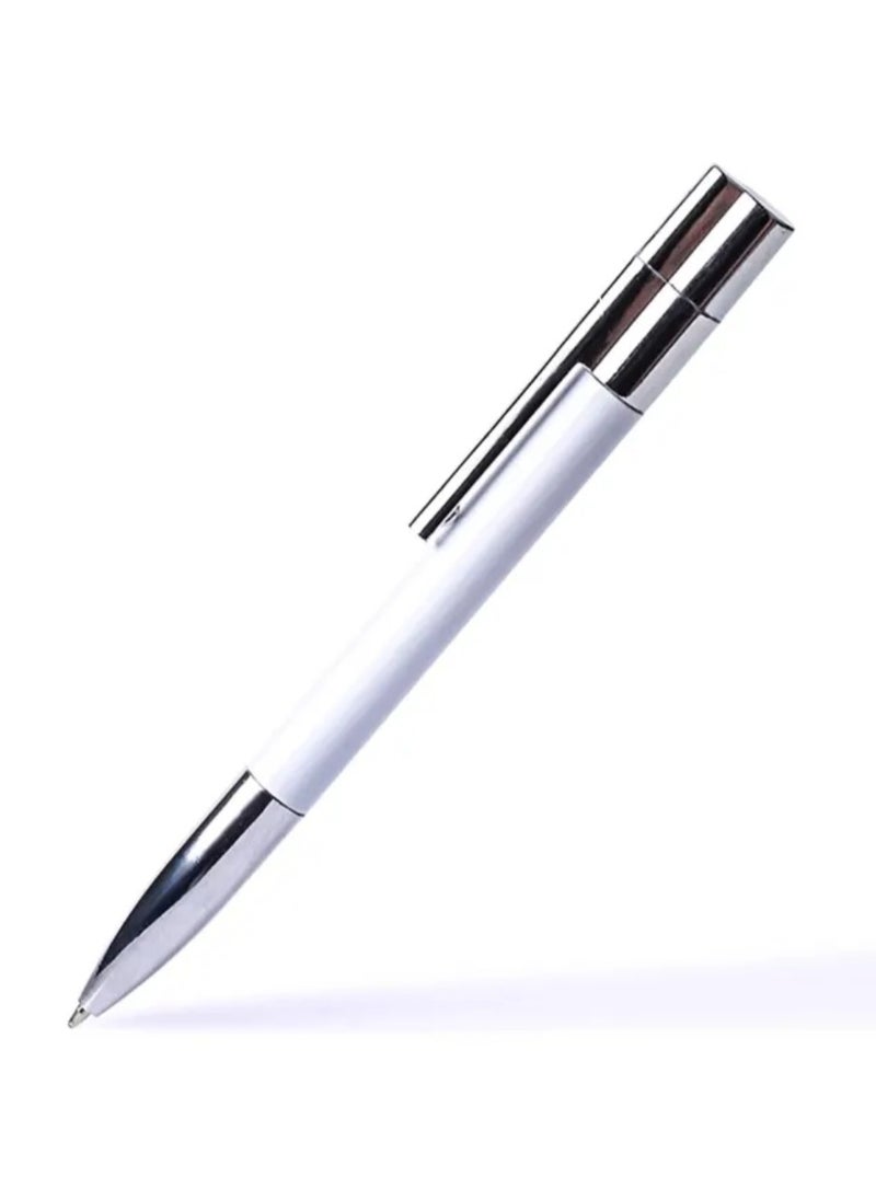JASTER 64GB USB Flash Drive In The Shape of A Metal Ballpoint Pen Eye catching Design Making It A Suitable Gift For Businessmen Promotion Colleagues And Friends White Color  - Image 1