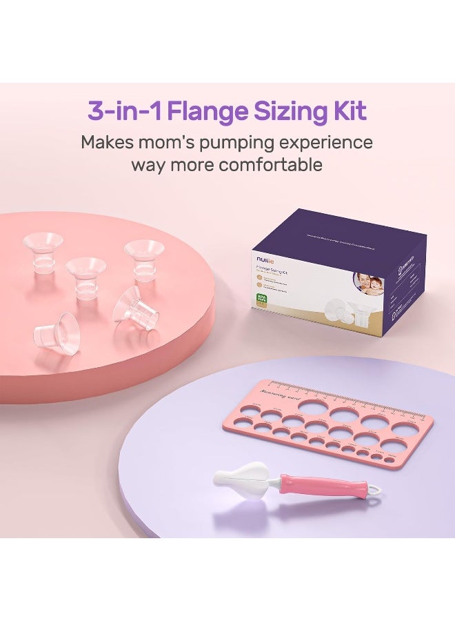 Nuliie 10PCS Flange Inserts 13/15/17/19/21mm for 24mm Flange/Shield of Most Pumps, BPA Free Inserts, Compatible with Momcozy/Spectra/Bellababy/TSRETE/Nuliie Breast Pumps - Image 3