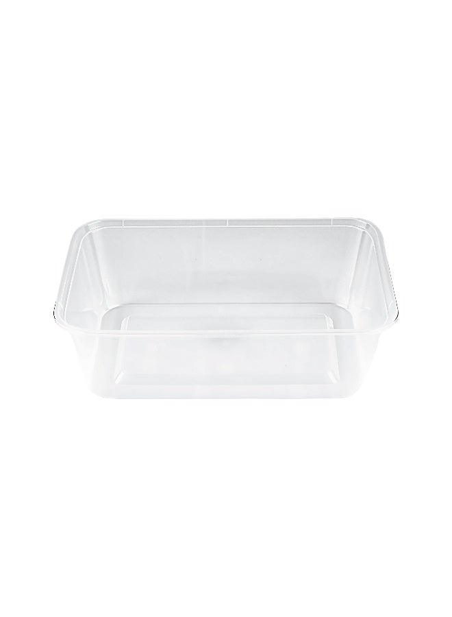packwell حاوية ميكروويف مستطيلة 650 مل مع غطاء 5 قطع × 3 عبوة 15 قطعة - Image 4