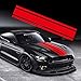 Leasinder 49x 87 Car Hood Sticker Auto Racing Stripes Body Side Decal Hood Stripe Decal Vinyl Modified Decoration Accessories for Vehicles A Red - Image 2