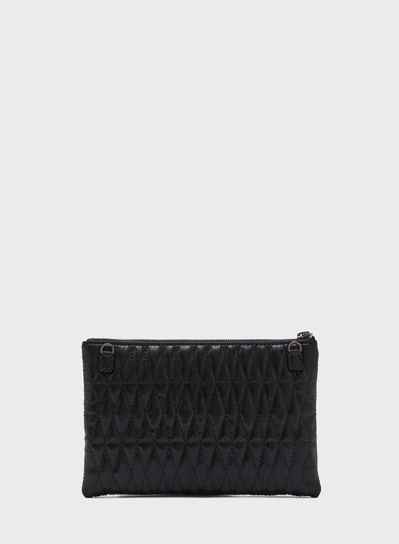 GUESS Pixi Quilted Wristlet Clutch
