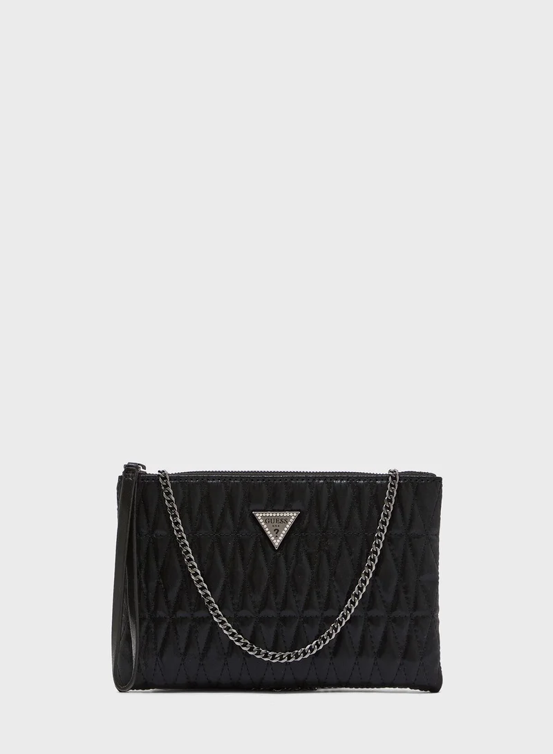GUESS Pixi Quilted Wristlet Clutch