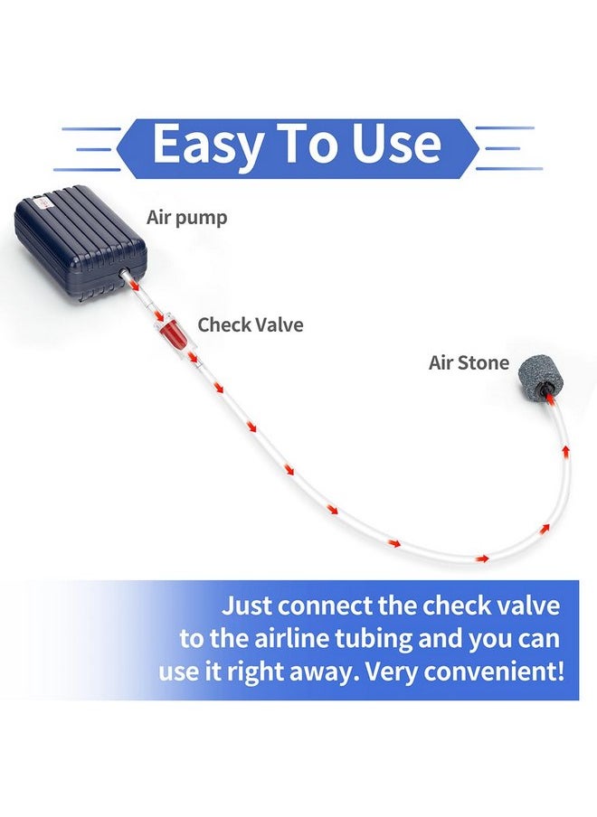 DATOO - DaToo Aquarium Air Pump Check Valve 12PCS Fish Tank One Way Non-Return Check Valve Air Pump Accessories for 3/16 Inch Airline Tubing - Image 1