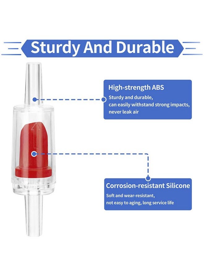 DATOO - DaToo Aquarium Air Pump Check Valve 12PCS Fish Tank One Way Non-Return Check Valve Air Pump Accessories for 3/16 Inch Airline Tubing - Image 1