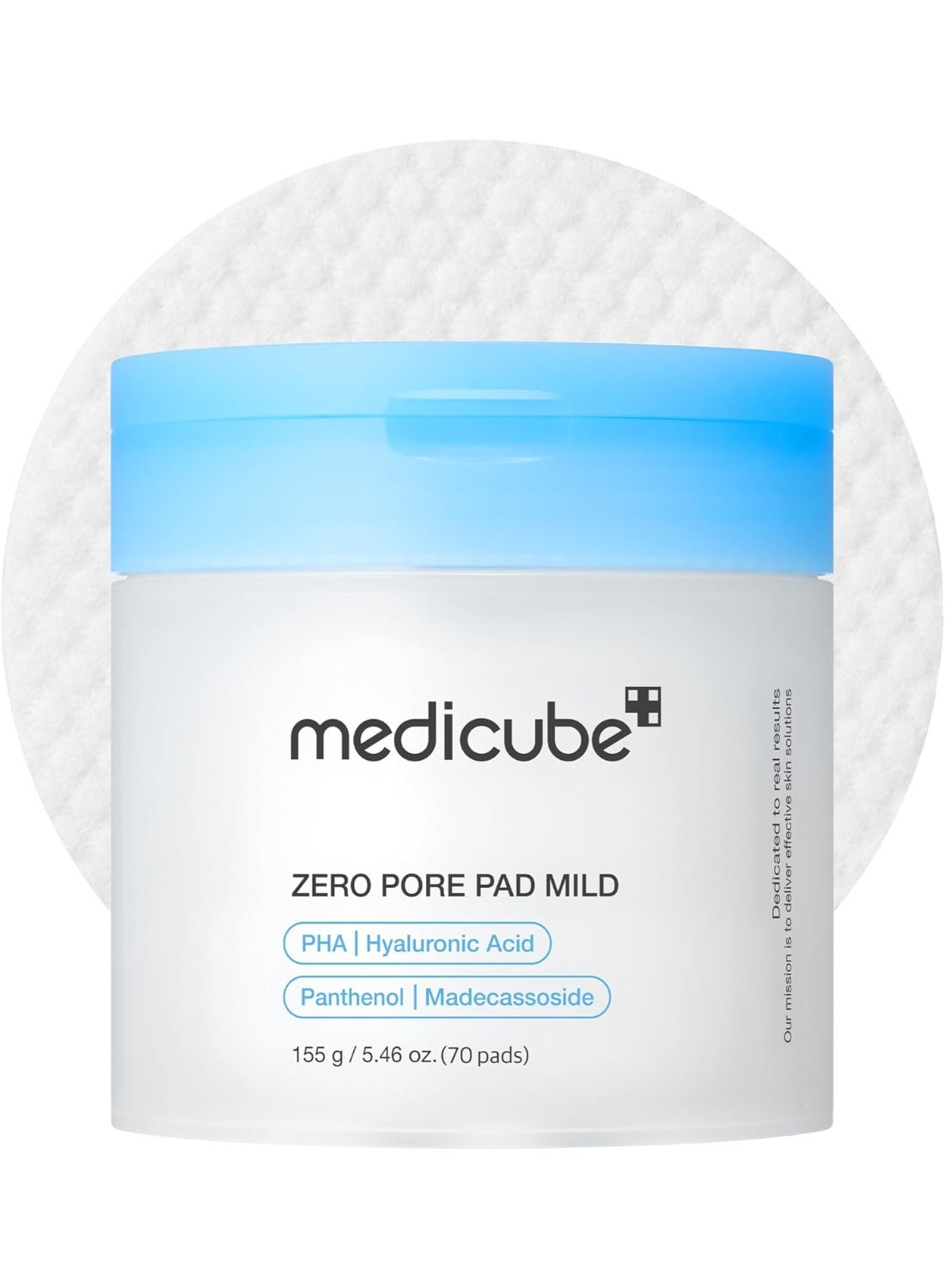 medicube Zero Pore Pads Mild 2.0 - Gentle Calming Toner Pads for Exfoliation, Minimizing Pores, and Blackhead Removal with PHA |155g