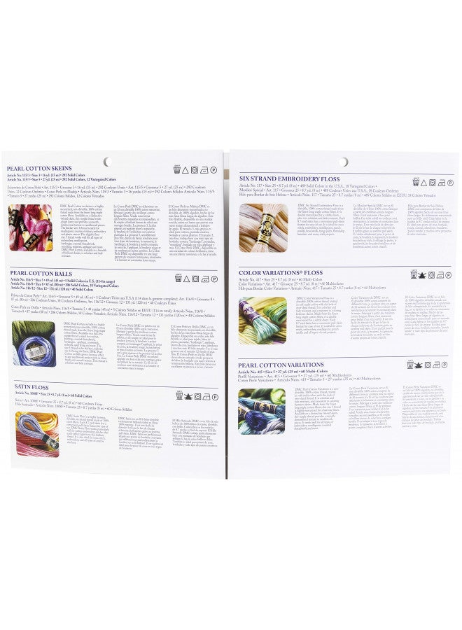 DMC COLORCRD Needlework Threads 12-Page Printed Color Card - Image 3