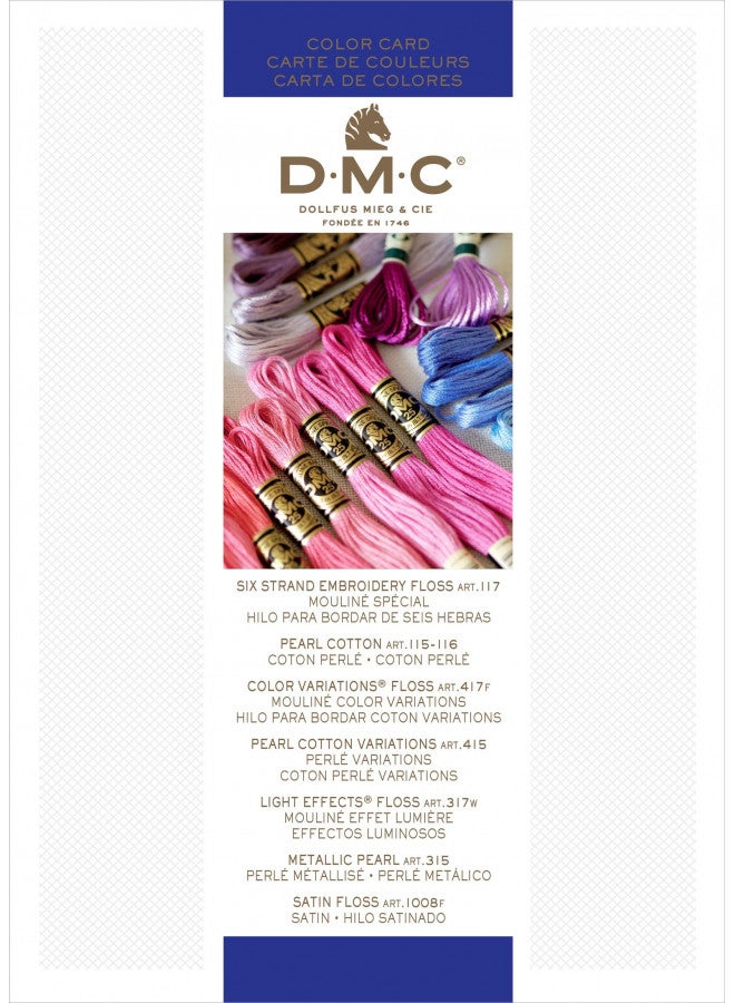 DMC COLORCRD Needlework Threads 12-Page Printed Color Card - Image 2