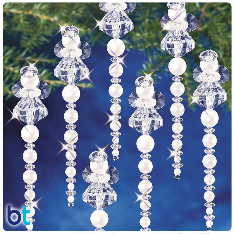 The Beadery Beadery Beaded Ornament KIT ANG Icicle Angel Makes 24 7476 - Image 3