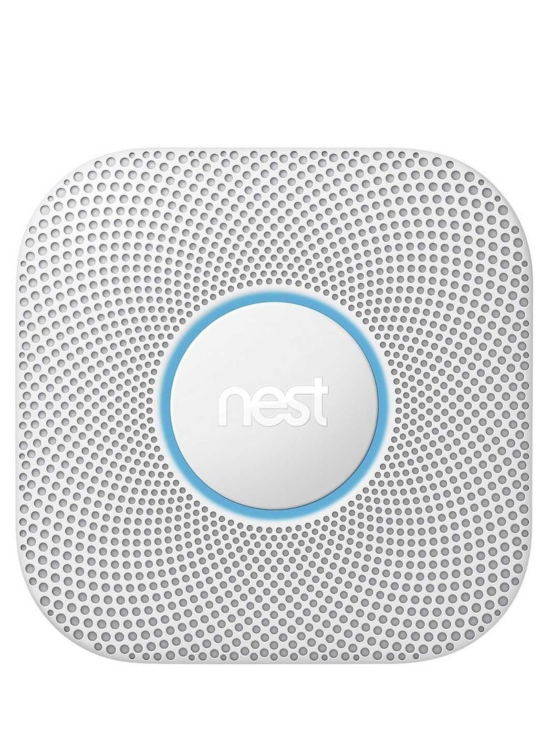 Nest Nest Protect 2nd Gen S3000BWES Smart Carbon Monoxide Battery - White  - Image 1