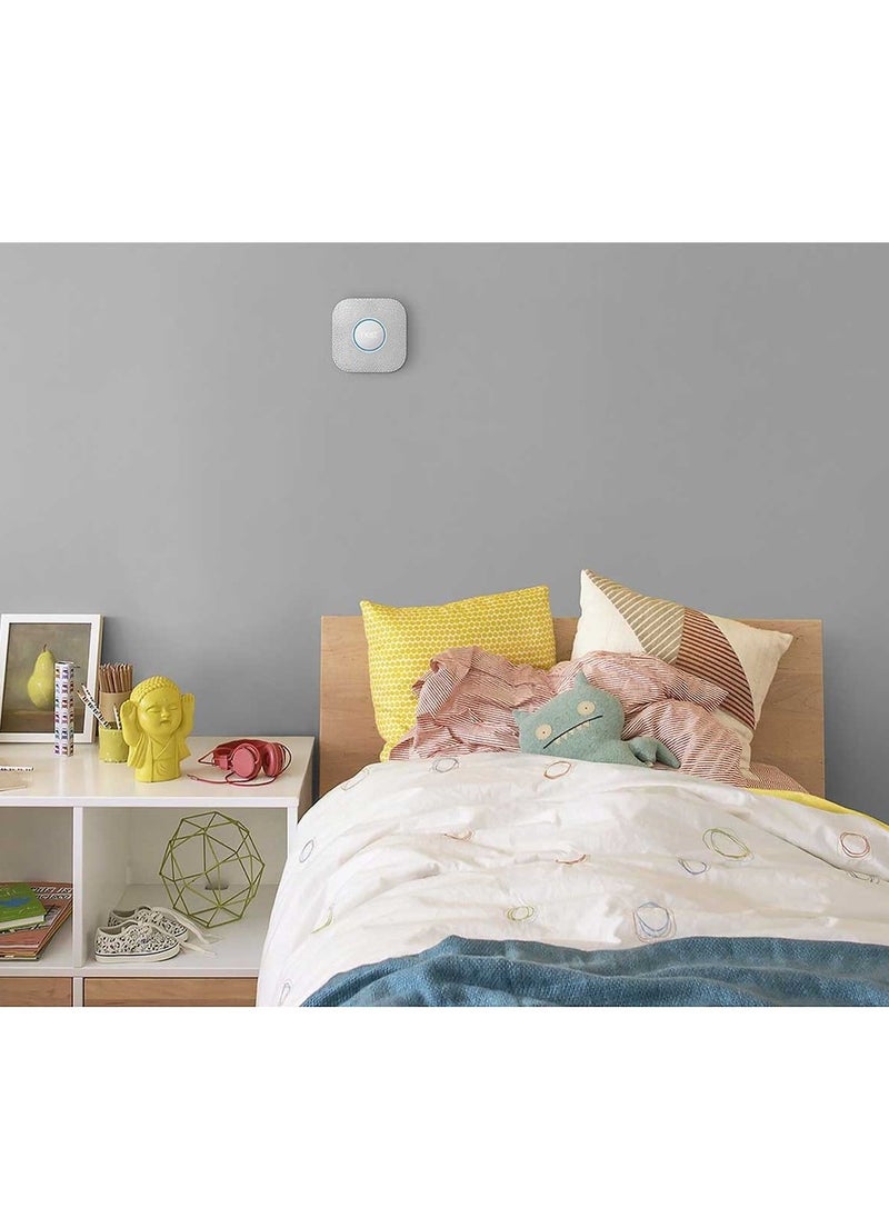 Nest Nest Protect 2nd Gen S3000BWES Smart Carbon Monoxide Battery - White  - Image 4
