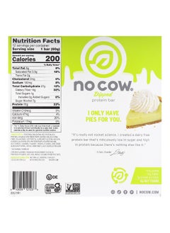 No Cow No Cow, Dipped Protein Bar, Key Lime Pie, 12 Bars, 2.12 oz (60 g) Each  - Image 2