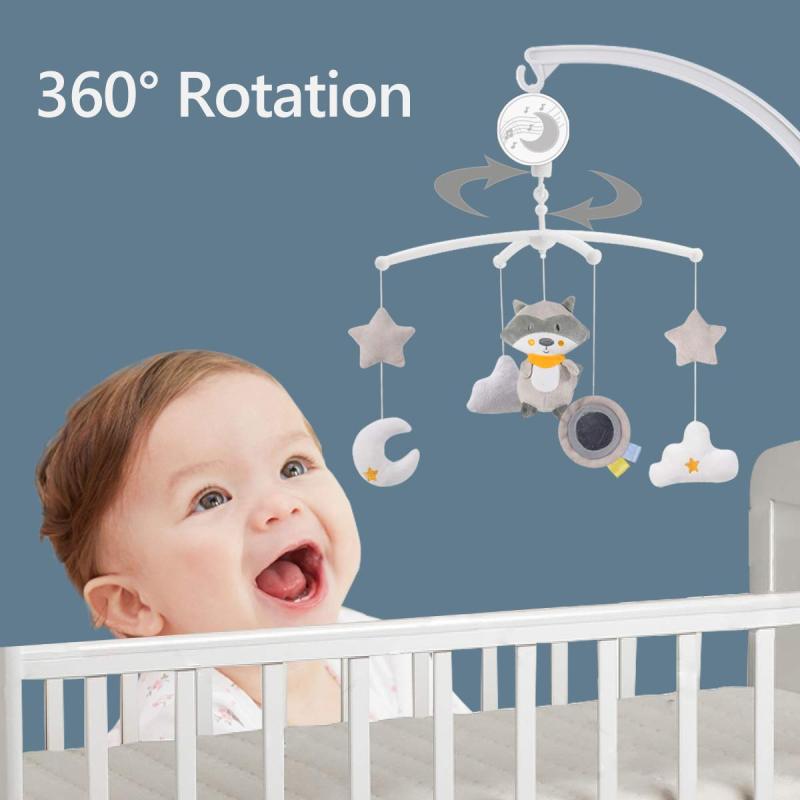 Crib Mobile: 360° Rotation Wind-Up Music Box - BPA-Free ABS Material, Gentle Lullaby for Newborn Boys Girls 0-24 Months Nap Time Nursery - Image 3