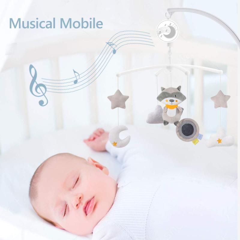 Crib Mobile: 360° Rotation Wind-Up Music Box - BPA-Free ABS Material, Gentle Lullaby for Newborn Boys Girls 0-24 Months Nap Time Nursery - Image 4
